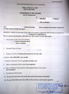 Notarized lease agreement